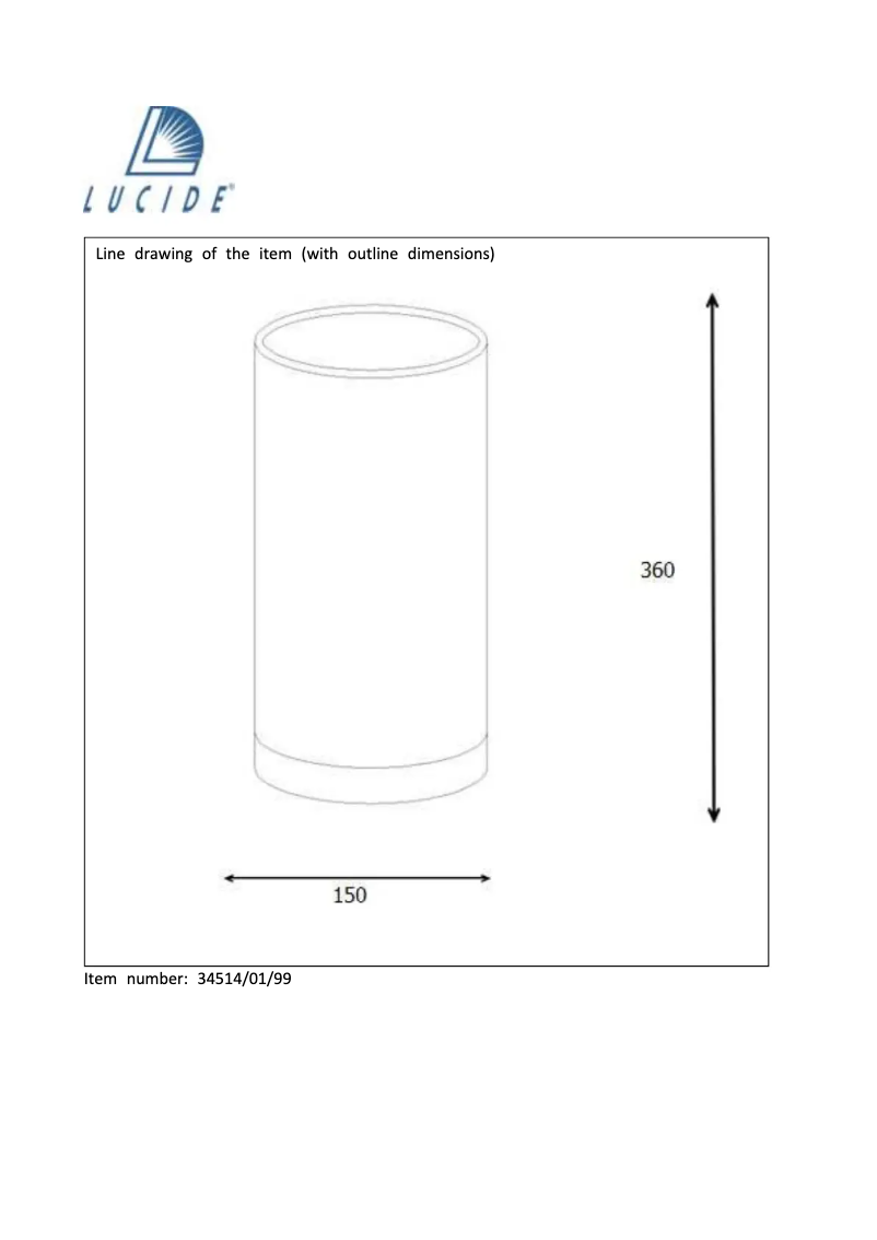 Page 1 de la notice Manuel utilisateur Lucide N.Y. Taxi