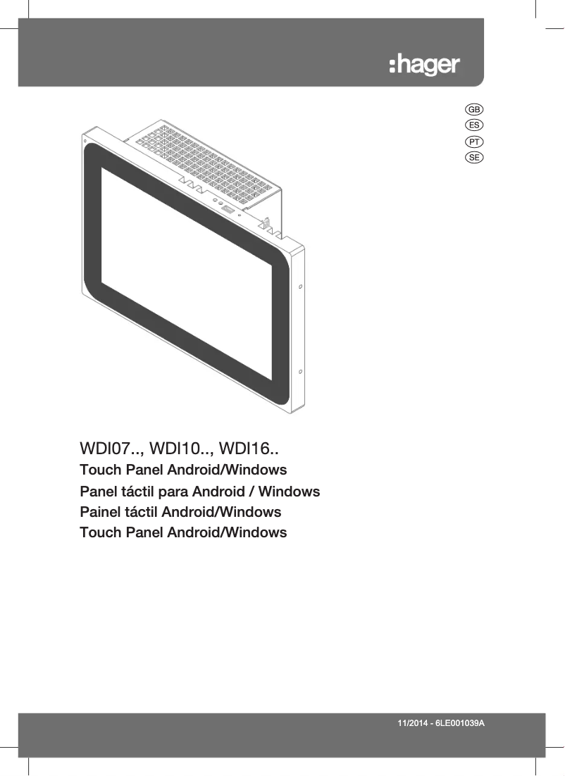 Page n°1 - Manuel utilisateur Hager WDI100