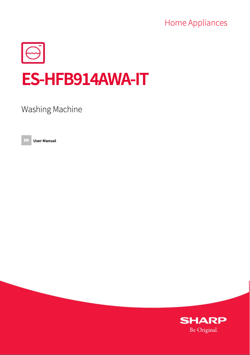 Page n°1 - Manuel utilisateur Sharp ES-HFB914AWA-IT