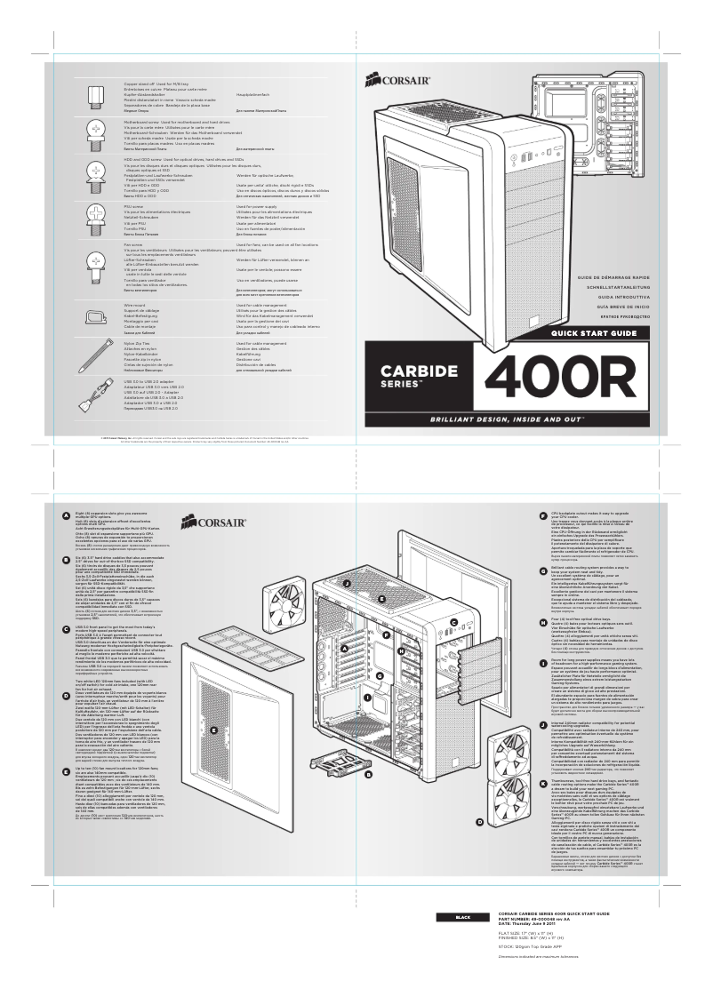 Page n°1 - Manuel utilisateur Corsair Carbide 400R
