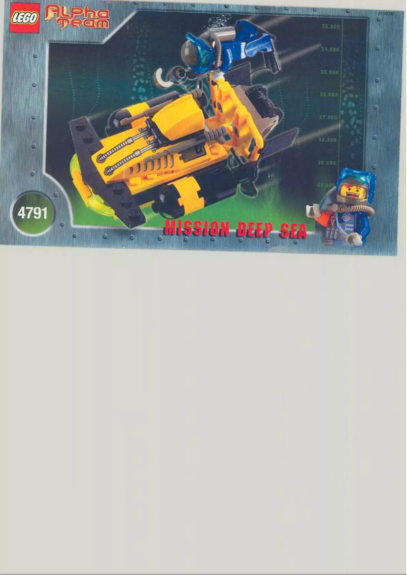 Page n°1 - Manuel utilisateur Lego Alpha Team 4791