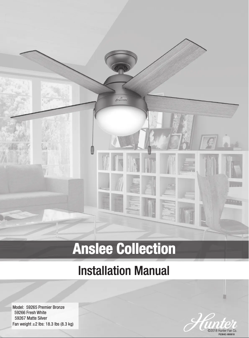 Image de la première page du manuel de l'appareil Anslee 59266