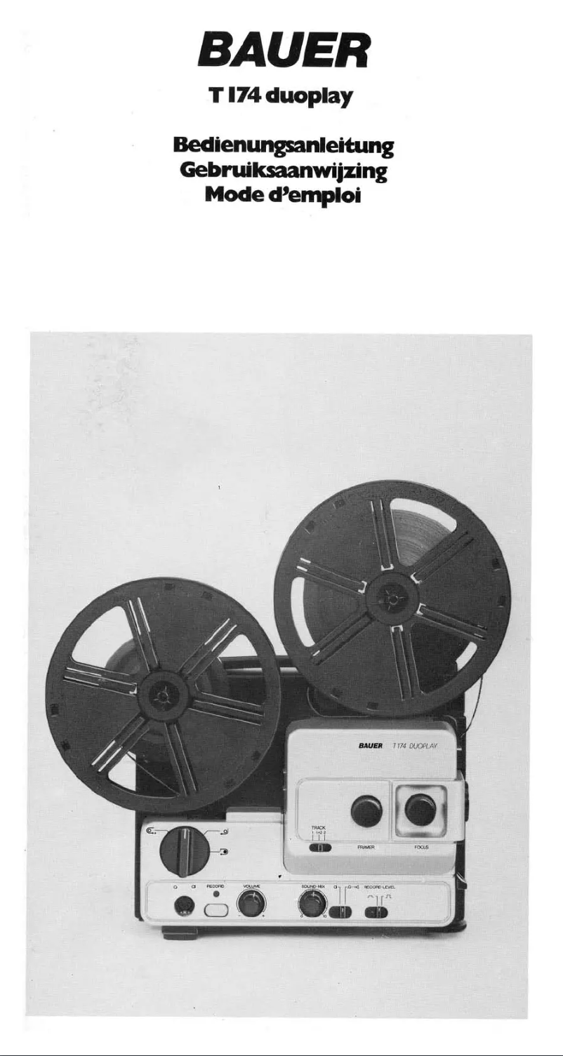 Page 1 de la notice Manuel utilisateur Bauer T174 Duoplay