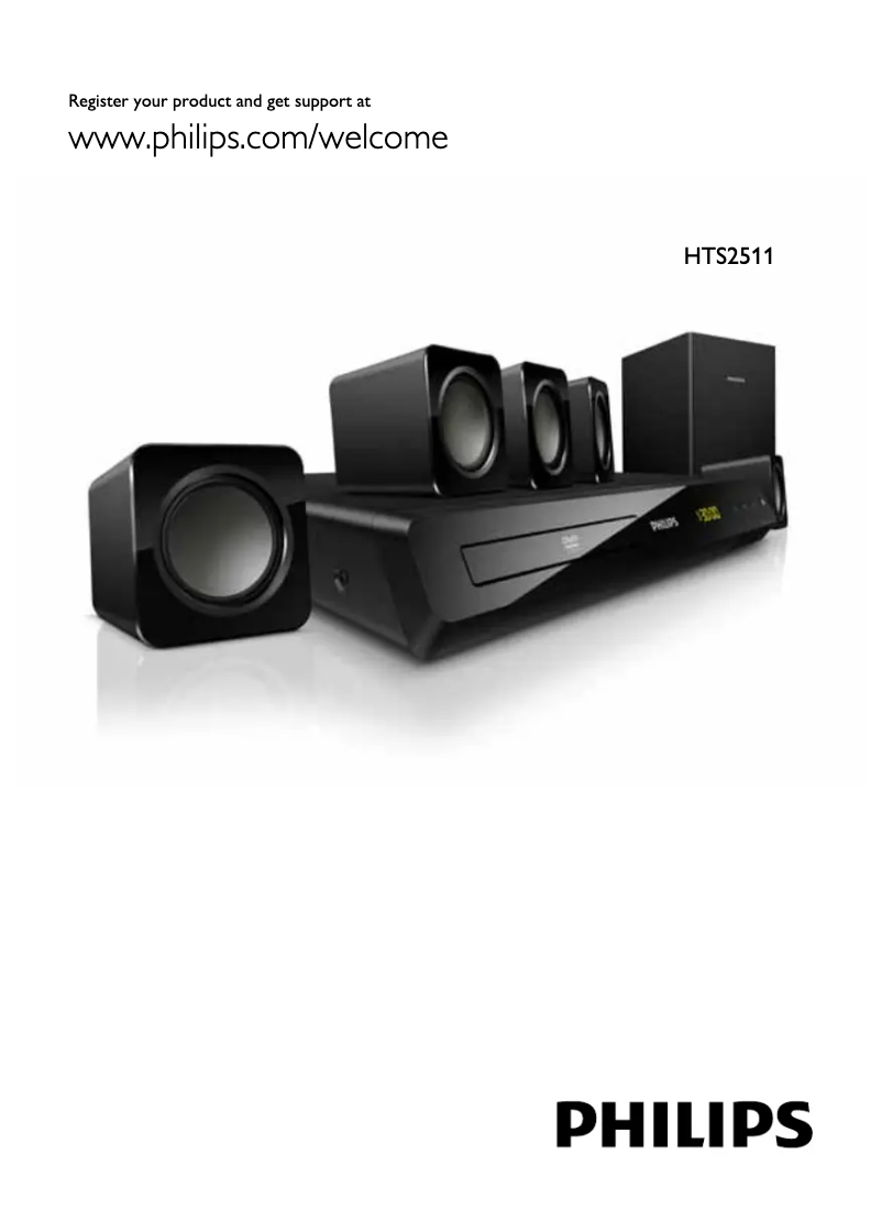 Page 1 de la notice Manuel utilisateur Philips Immersive Sound HTS2511