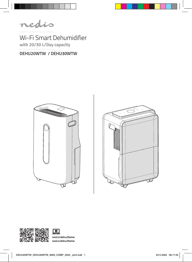 Image de la première page du manuel de l'appareil DEHU20WTW