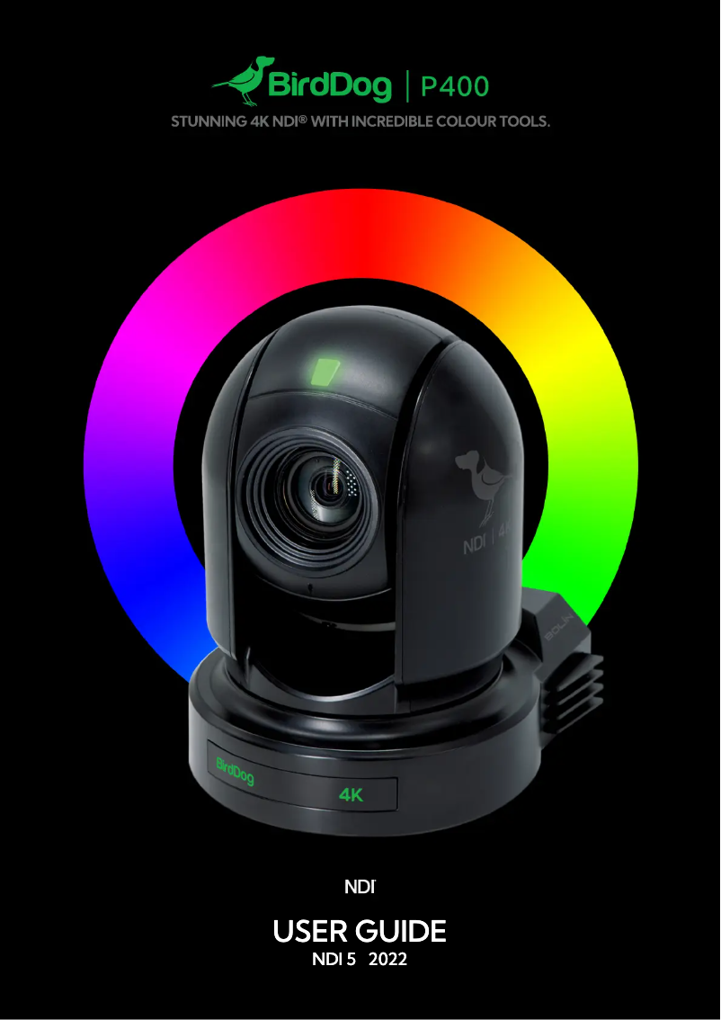 Page 1 de la notice Manuel utilisateur BirdDog Eyes P400