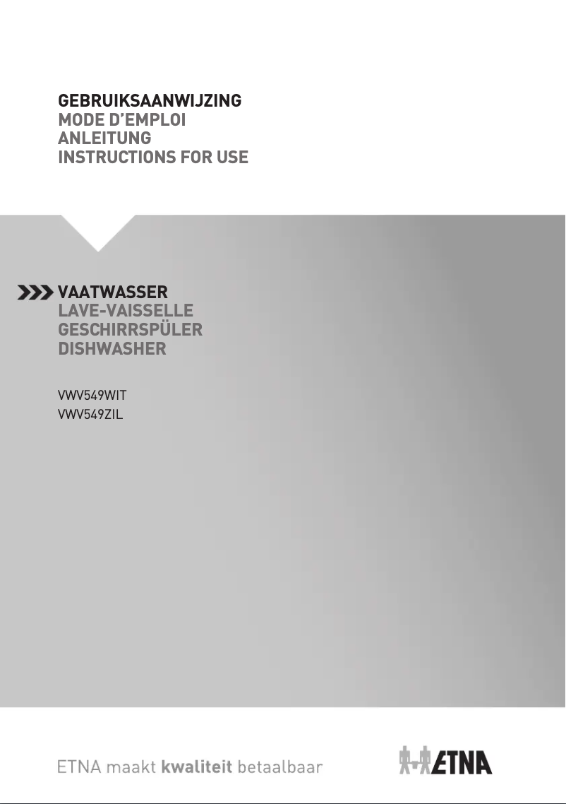Page n°1 - Mode d'emploi Etna VWV549ZIL