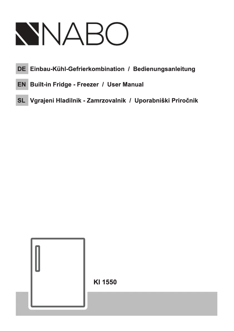 Page 1 de la notice Manuel utilisateur Nabo KI 1550