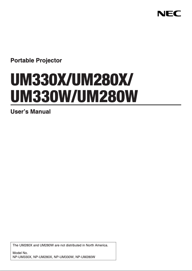 Image de la première page du manuel de l'appareil UM330WI-WK1