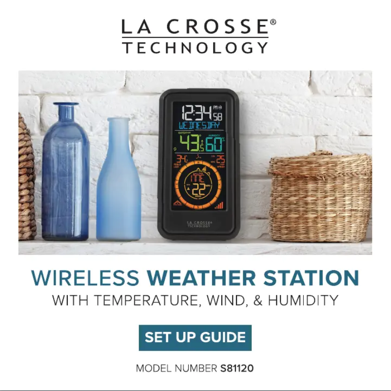 Page n°1 - Manuel utilisateur La Crosse Technology S81120