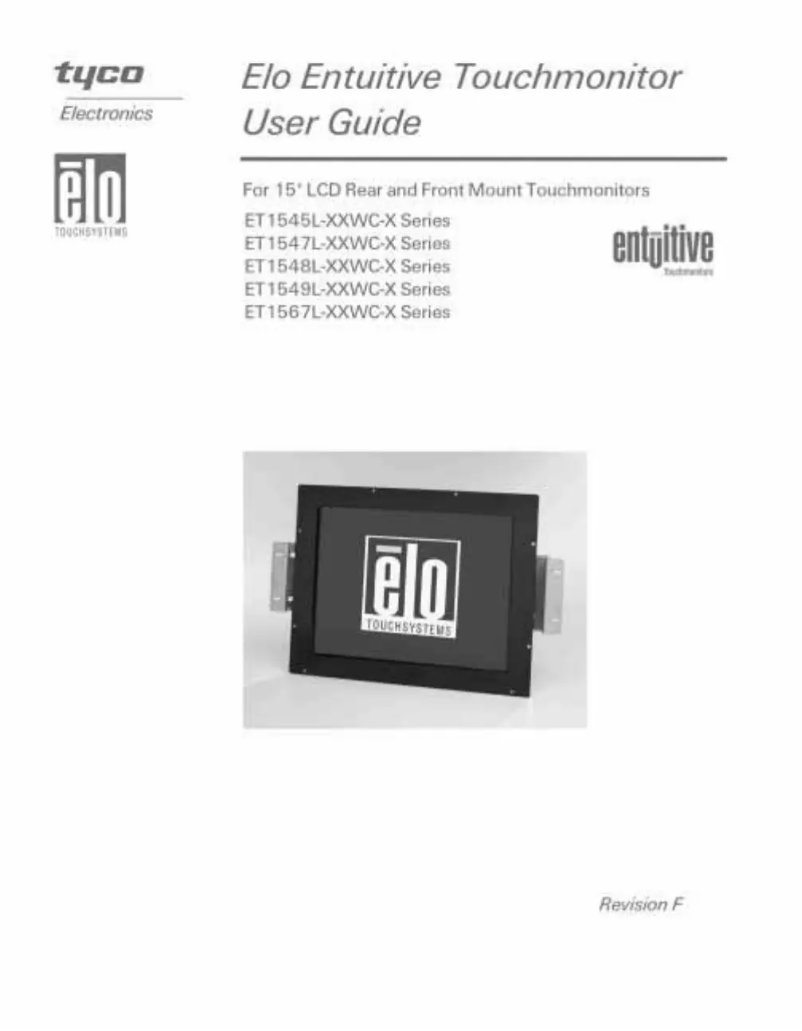 Page n°1 - Manuel utilisateur Elo 1545L