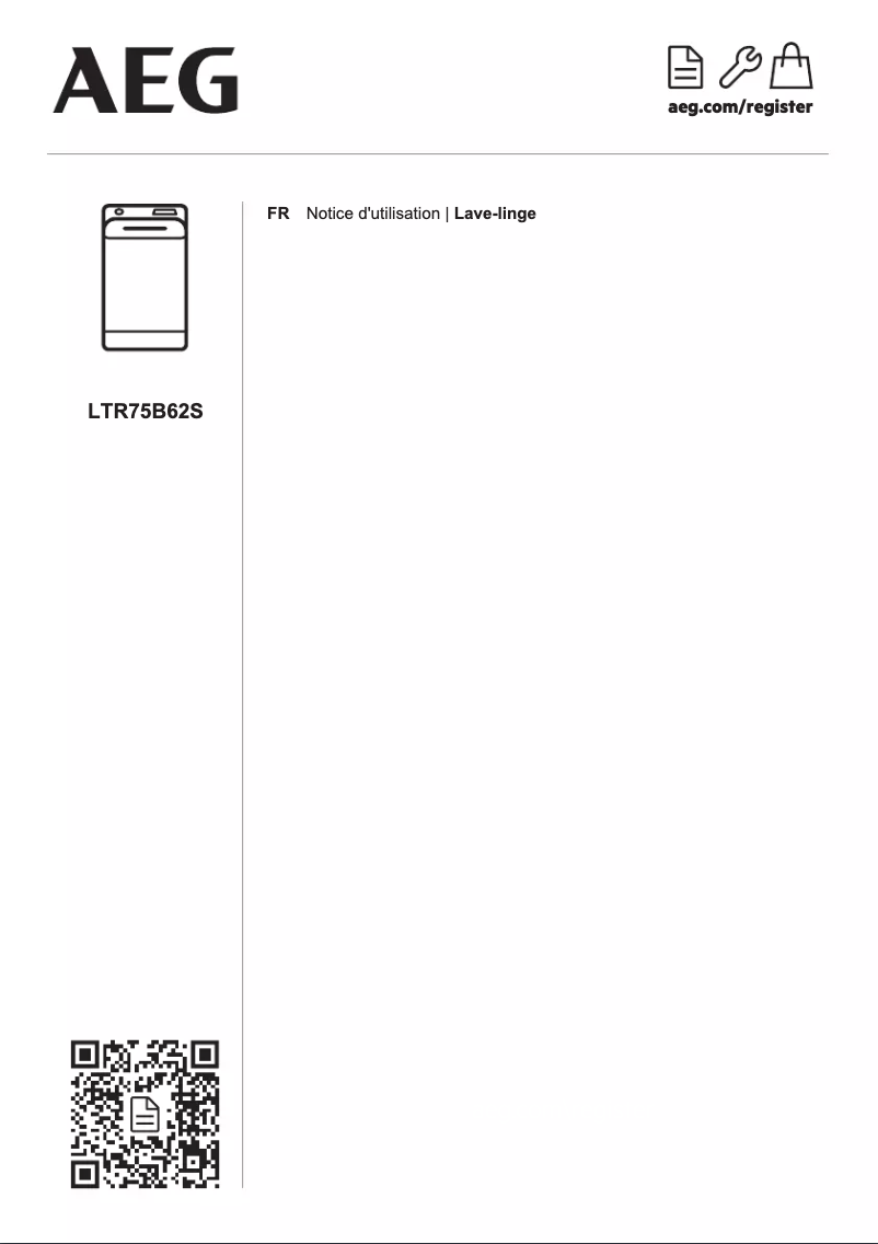 Page n°1 - Manuel utilisateur AEG LTR75B62S