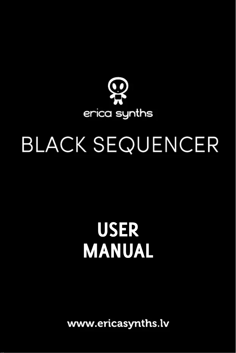 Page n°1 - Manuel utilisateur Erica Synths Drum Sequencer
