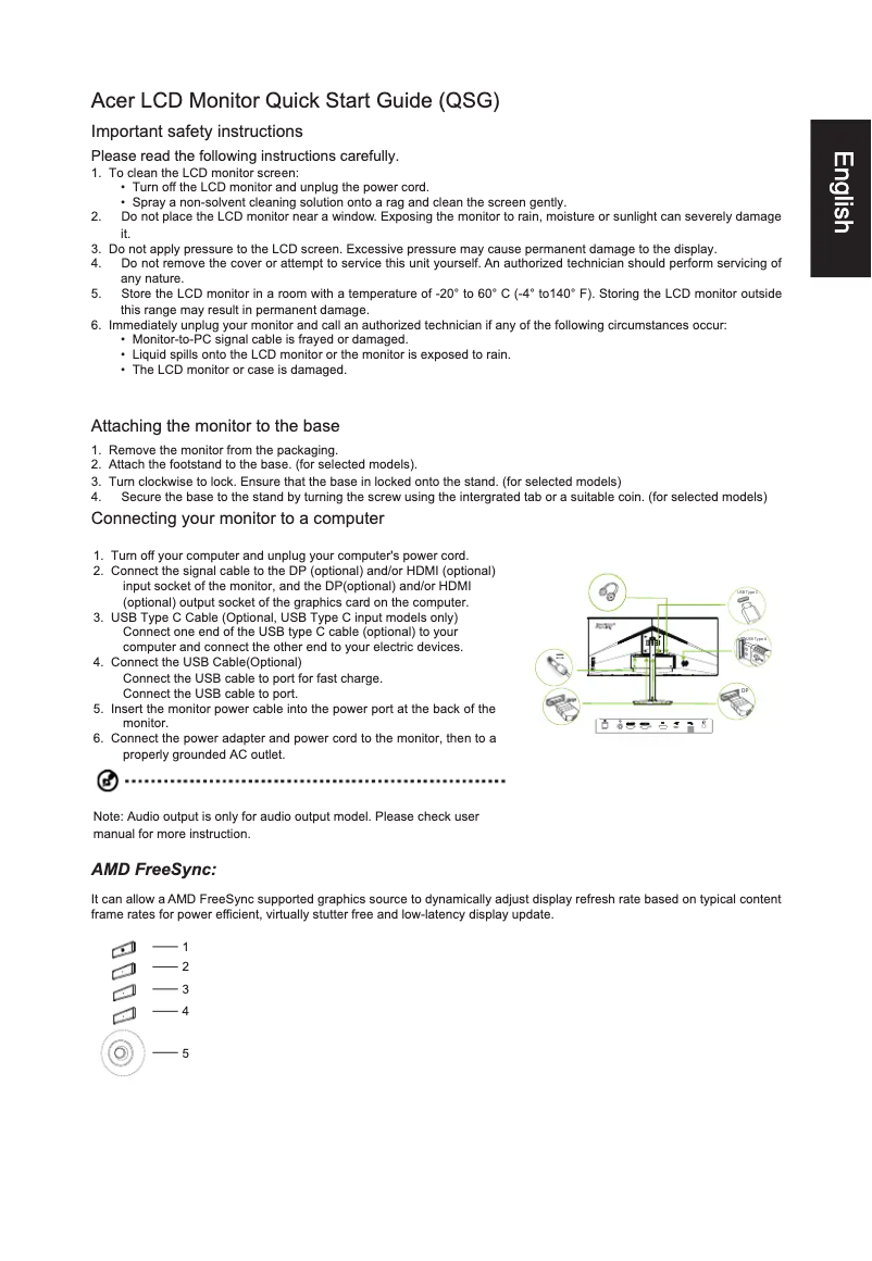 Página 1 del manual Guía de inicio rápido Acer CB342CUR