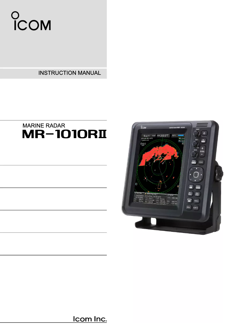 Page n°1 - Manuel utilisateur ICOM IC-M330G