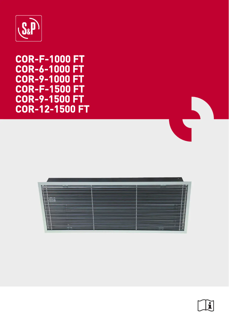 Page n°1 - Manuel utilisateur Soler & Palau COR-9-1500 FT