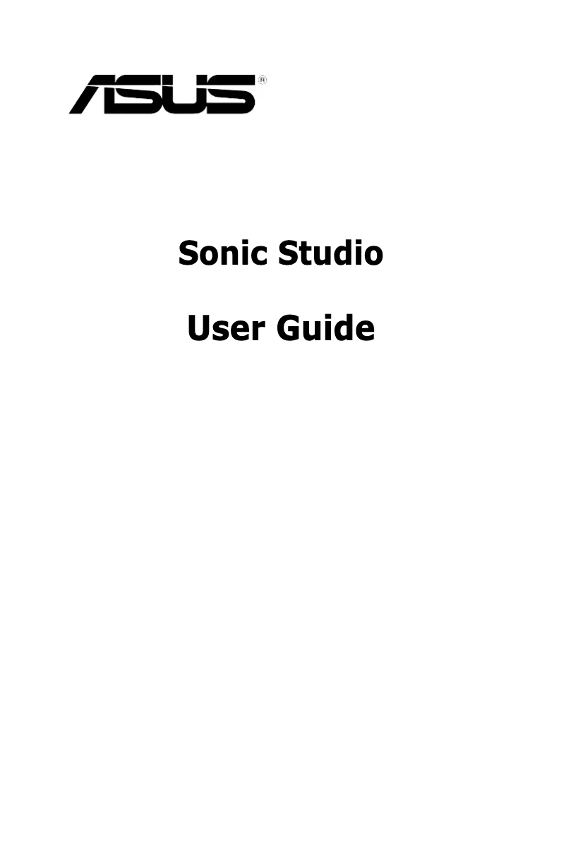 Page 1 de la notice Manuel utilisateur Asus Xonar U7 MKII