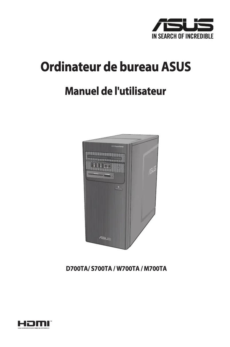 Page 1 de la notice Manuel utilisateur Asus S700TA