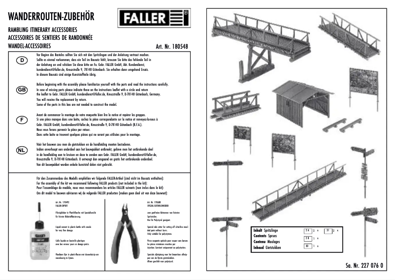 Page n°1 - Manuel utilisateur Faller 180548