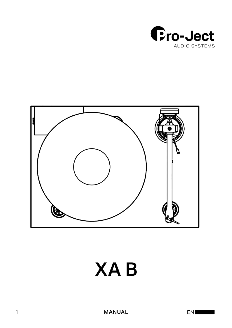 Page n°1 - Manuel utilisateur Pro-Ject XA B