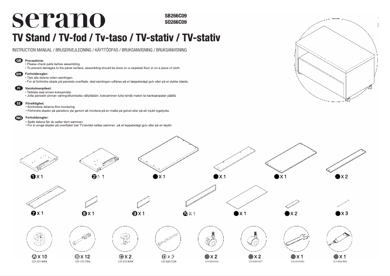 Página 1 del manual Manual de usuario Serano SB266C09
