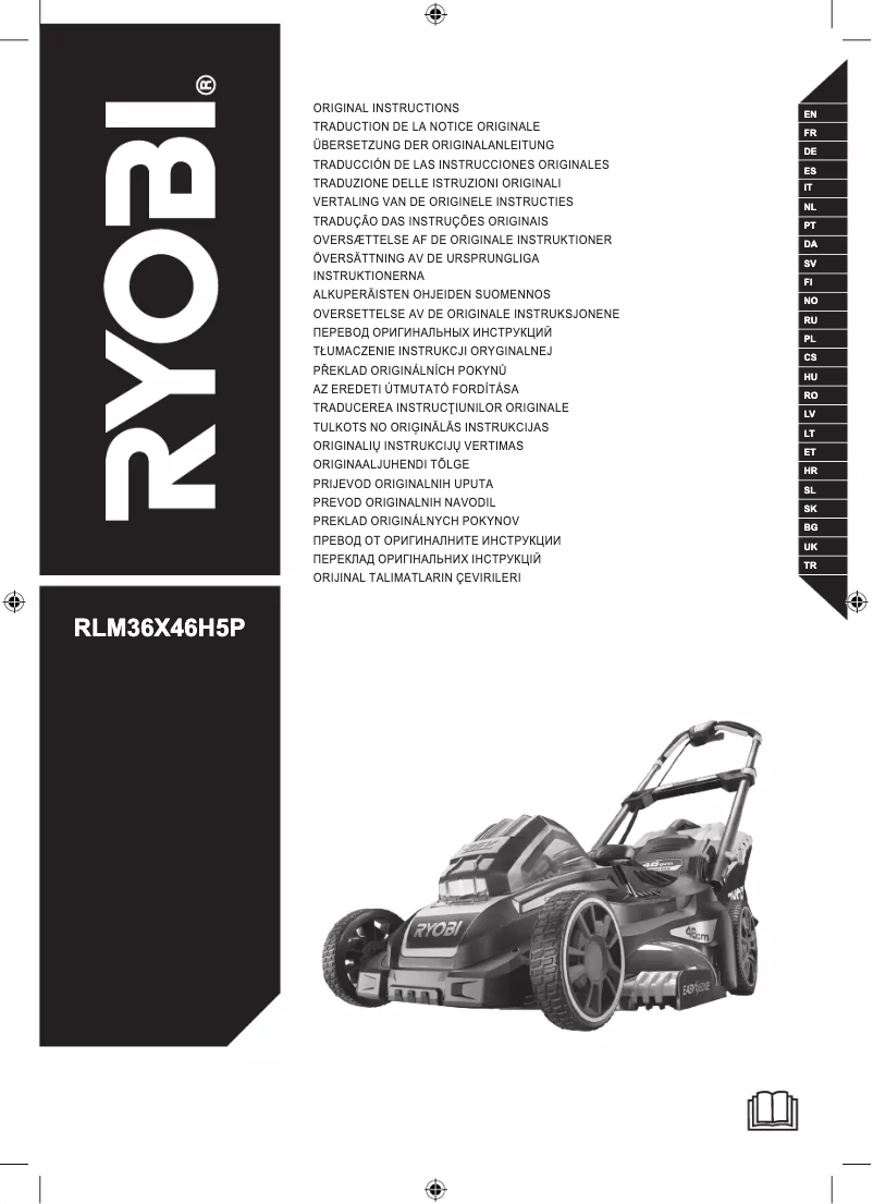 Page 1 de la notice Manuel utilisateur RYOBI Max Power RLM36X46H5P