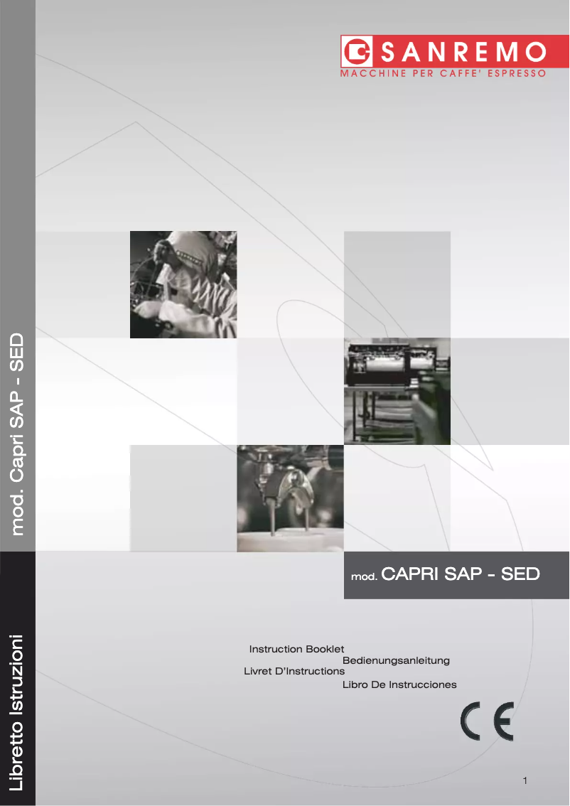 Page n°1 - Manuel utilisateur Sanremo Capri