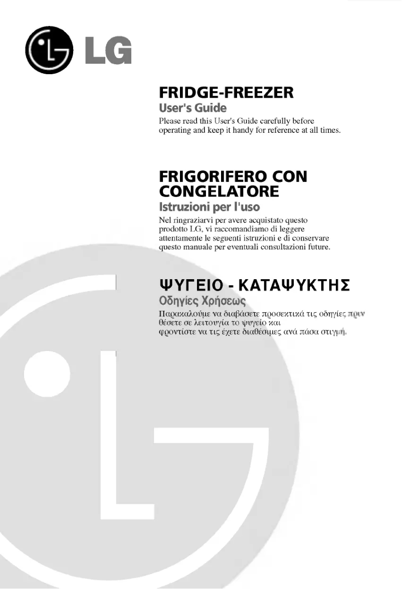 Page 1 de la notice Manuel utilisateur LG GR-409GVQA