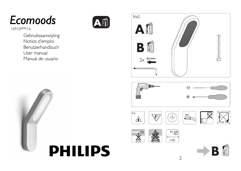 Imagen de la primera página del manual del dispositivo Ecomoods 169109316