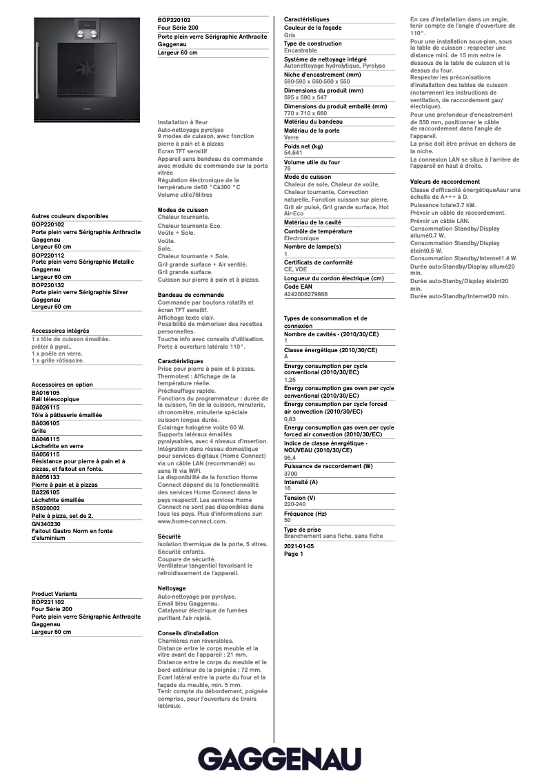 Image de la première page du manuel de l'appareil BOP220102