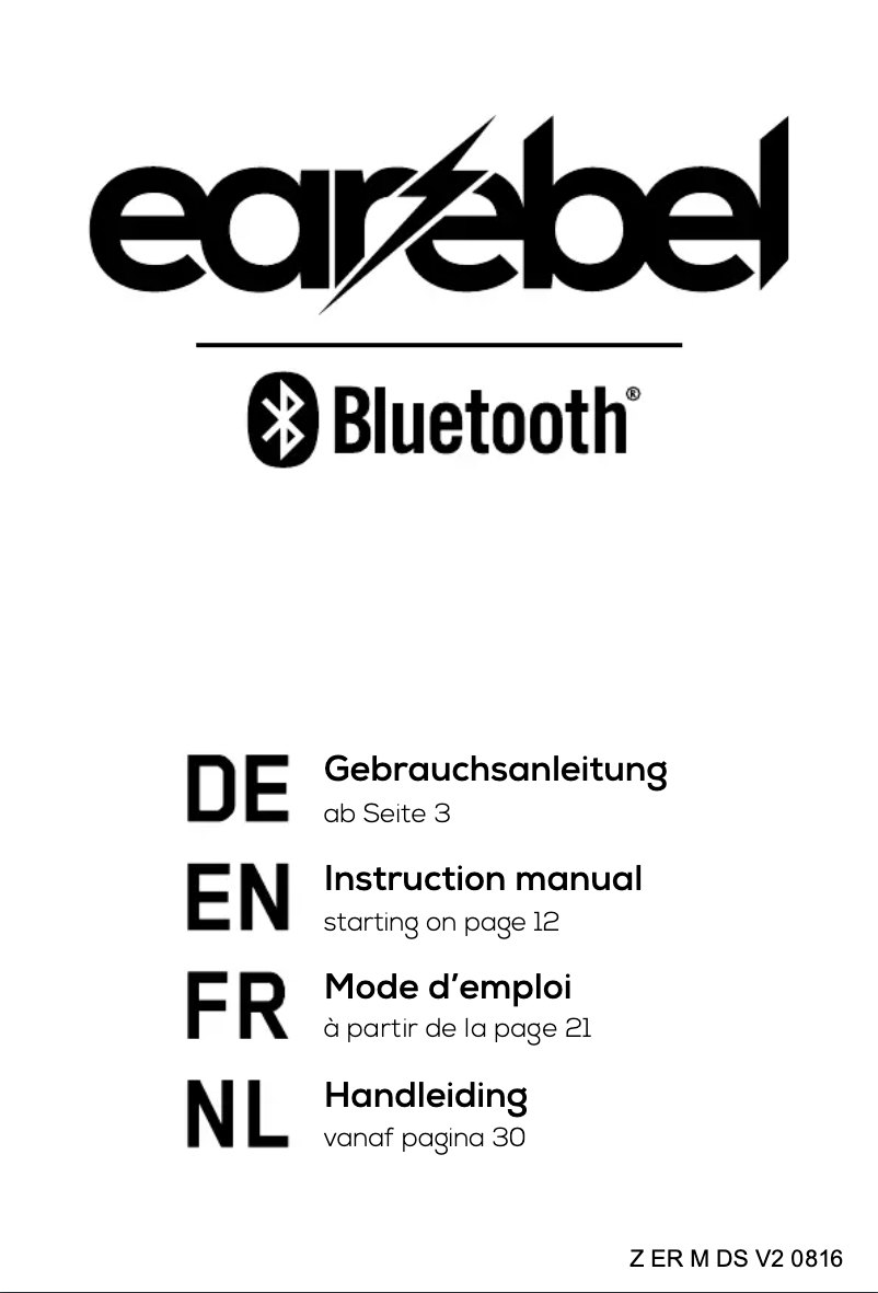 Page 1 de la notice Manuel utilisateur earebel KnitKit Strickset