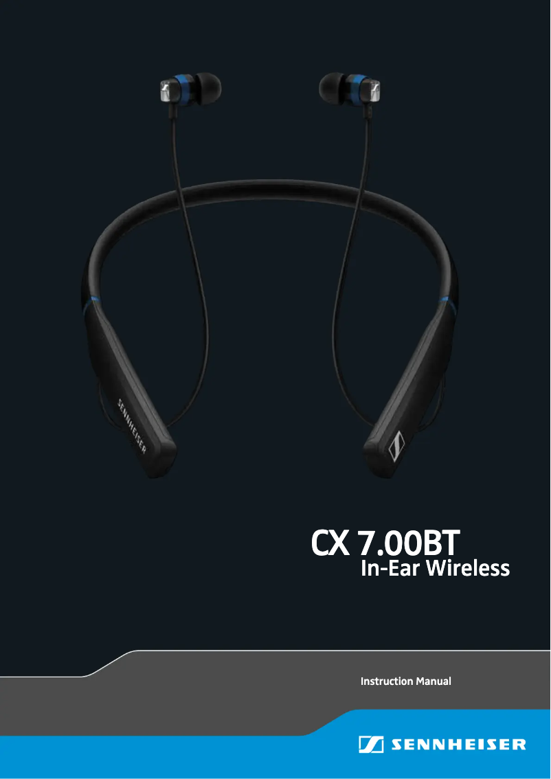 Image de la première page du manuel de l'appareil CX 7.00 BT