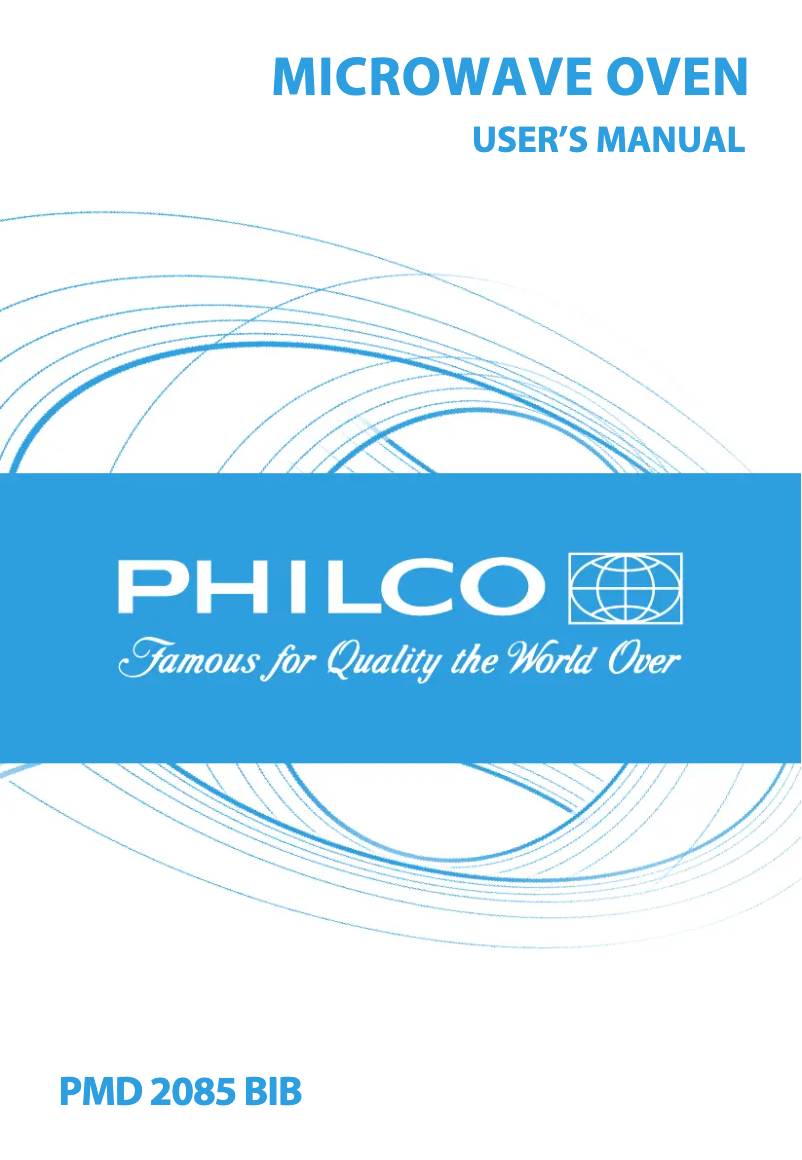 Page n°1 - Manuel utilisateur Philco PMD 2085 BIB