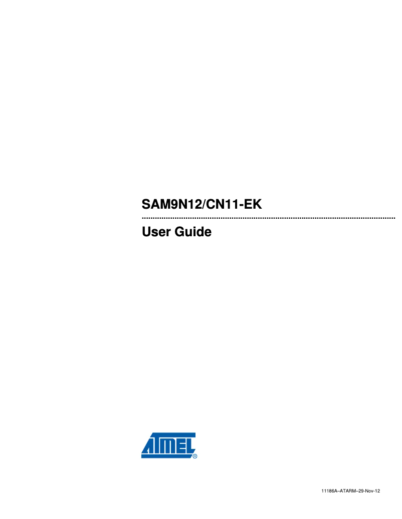 Page 1 de la notice Manuel utilisateur Microchip SAM9N12-SAM9CN11