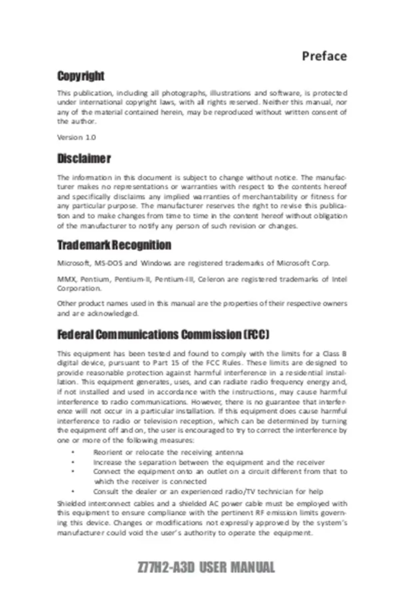 Page n°1 - Manuel utilisateur ECS Z77H2-A3D