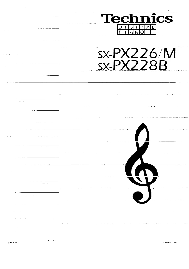 Image de la première page du manuel de l'appareil SX-PX228B