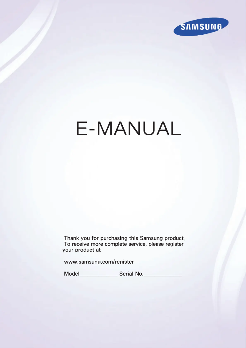 Page n°1 - Manuel utilisateur Samsung UE40H6203AK