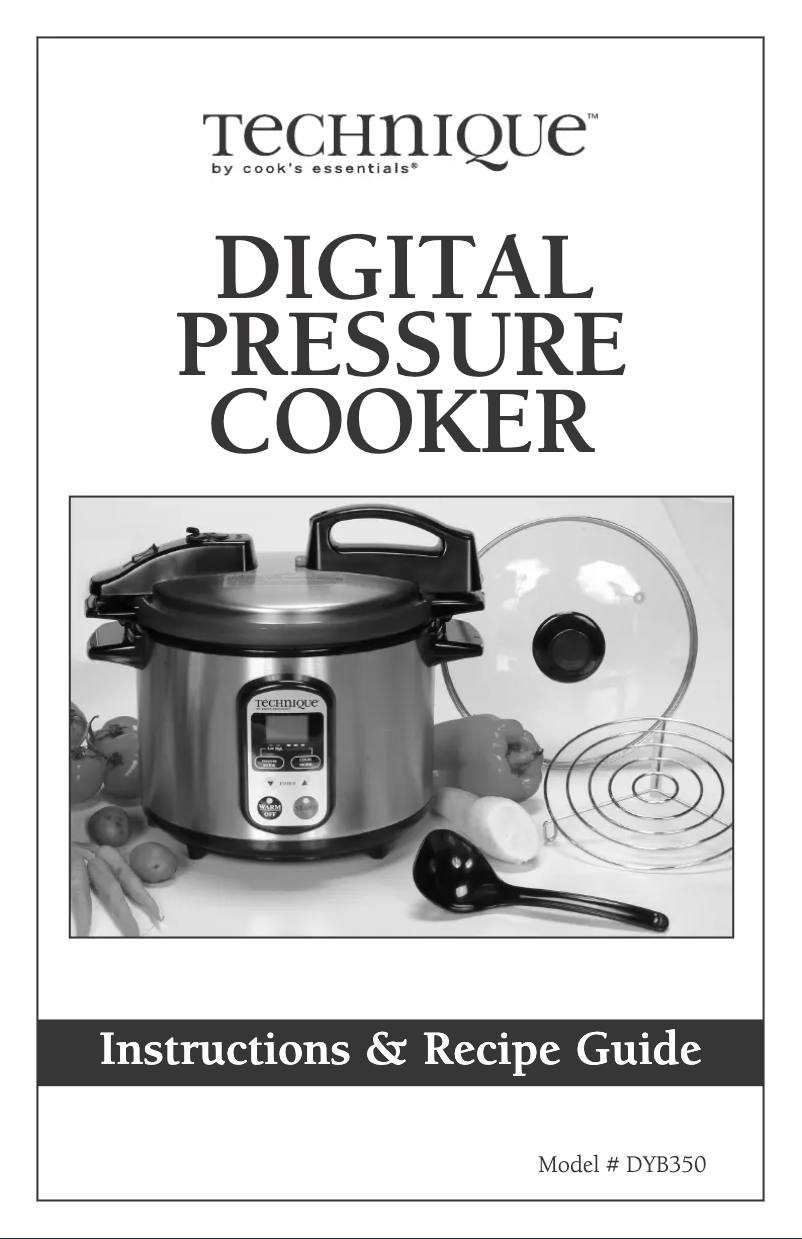 Page n°1 - Manuel utilisateur Cook's essentials DYB350