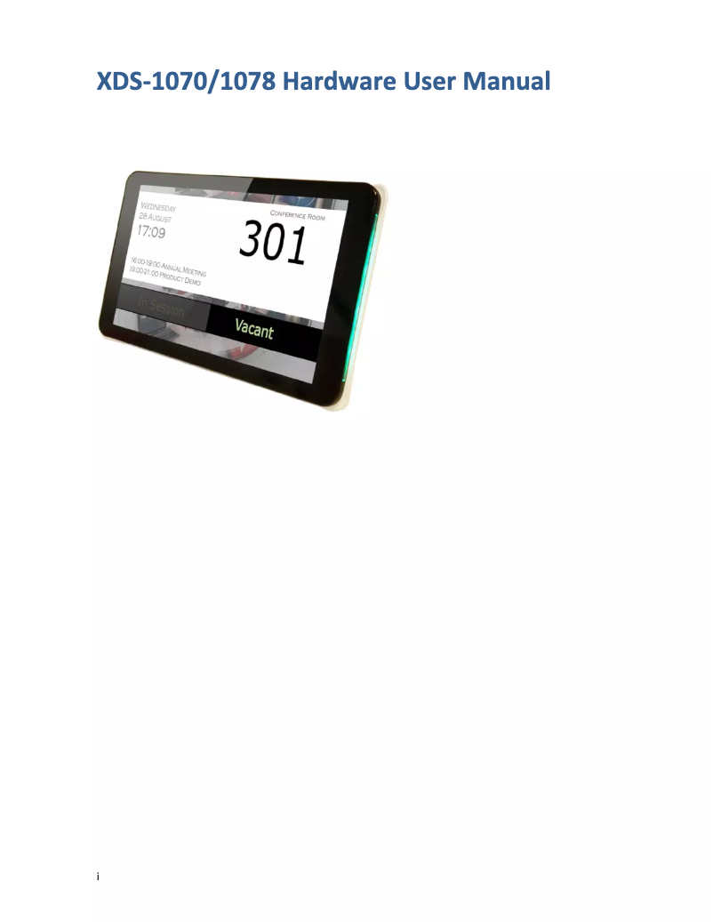 Page n°1 - Manuel utilisateur Iadea XDS-1078