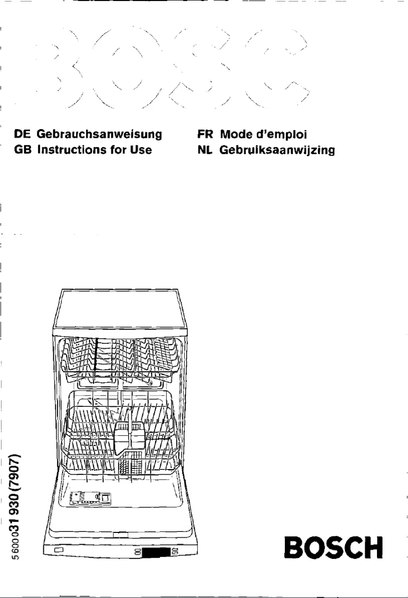 Page 1 de la notice Manuel utilisateur Bosch SGS0908