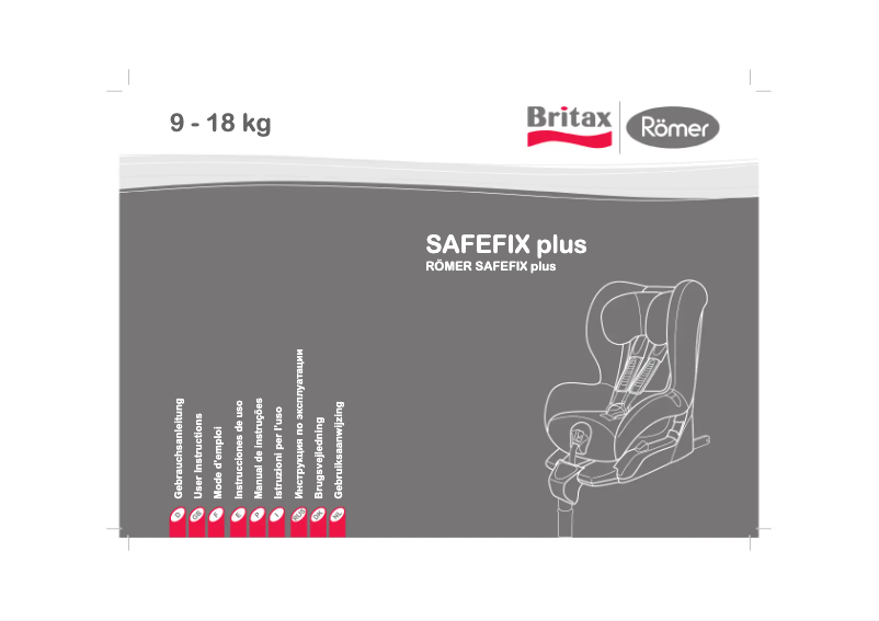 Page 1 de la notice Manuel utilisateur Britax-Römer Safefix plus