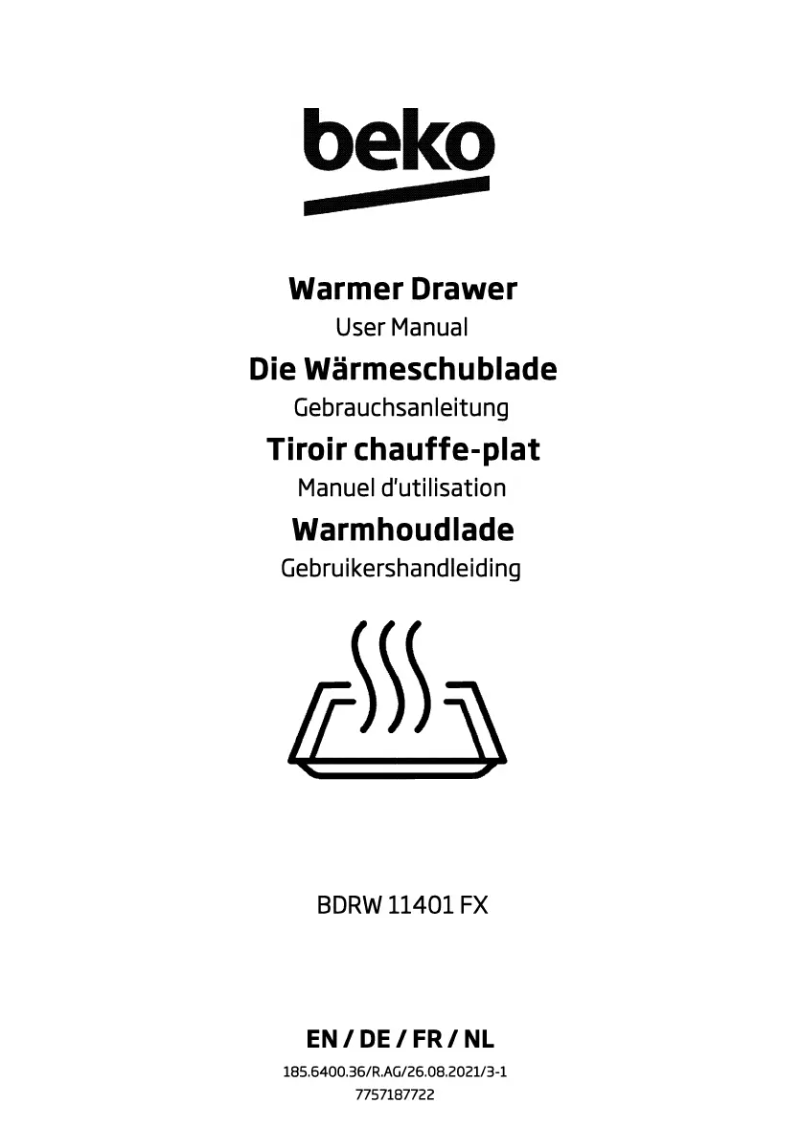 Image de la première page du manuel de l'appareil BDRW 11401 FX