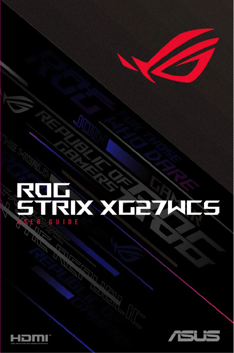 Page 1 de la notice Manuel utilisateur Asus ROG Strix XG27WCS