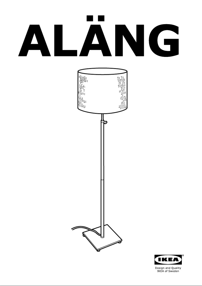 Image de la première page du manuel de l'appareil ALANG