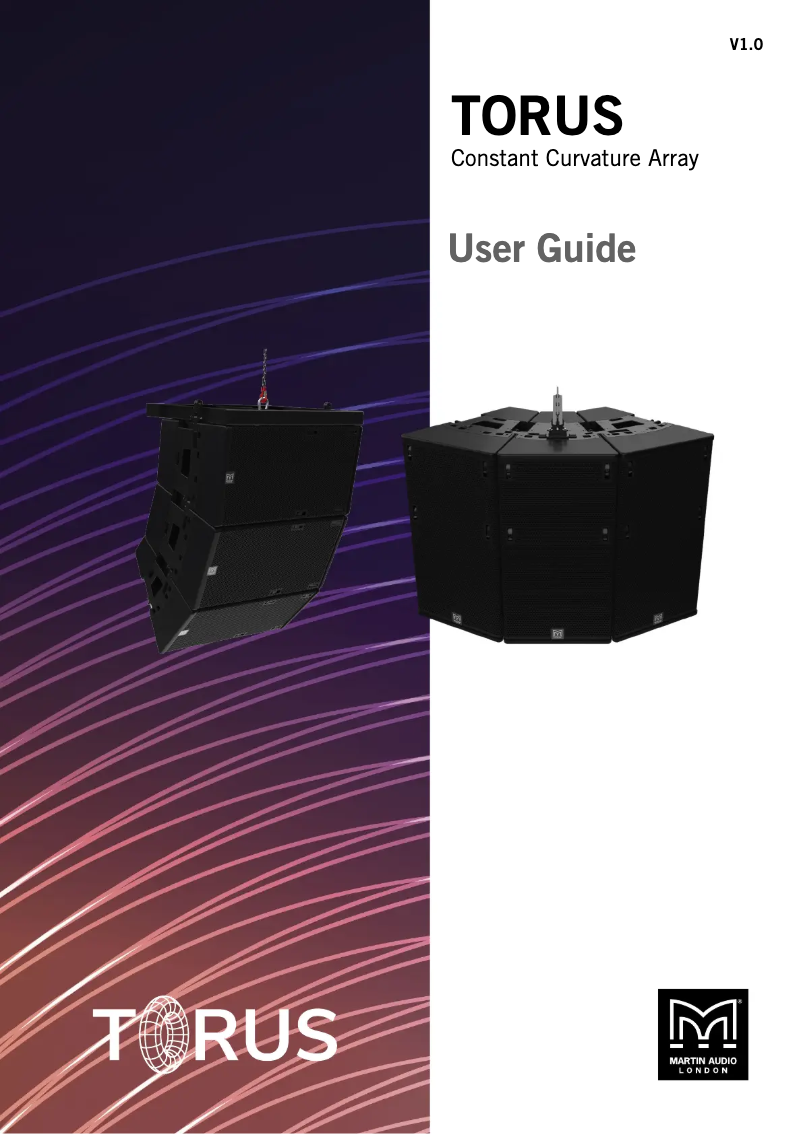 Page 1 de la notice Manuel utilisateur Martin Audio Torus T1215