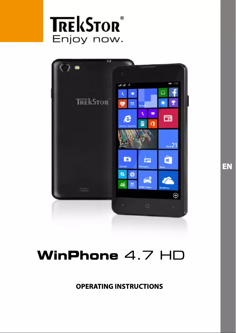 Image de la première page du manuel de l'appareil WinPhone 4.7 HD