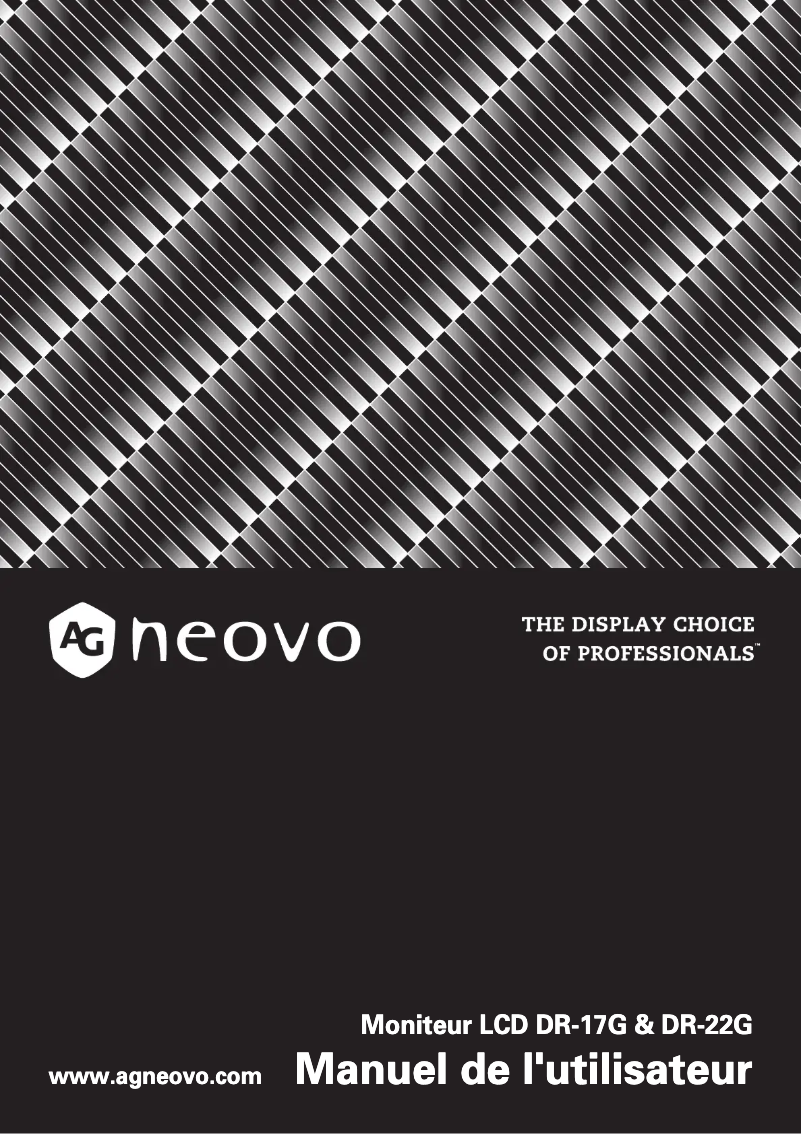 Page 1 de la notice Manuel utilisateur AG Neovo DR-17G
