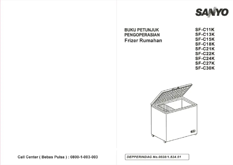 Page n°1 - Manuel utilisateur Sanyo SF-C24K
