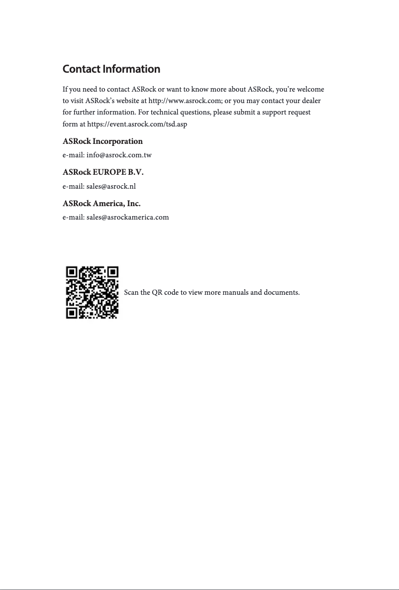 Page 1 de la notice Manuel utilisateur Asrock B550M-HVS SE