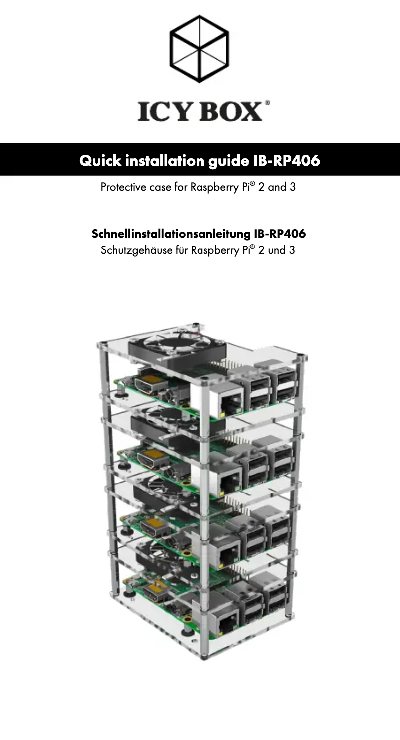 Page 1 de la notice Manuel utilisateur Icy Box IB-RP406